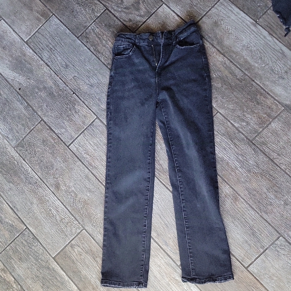Elegant Black Straight Leg Women's Jeans